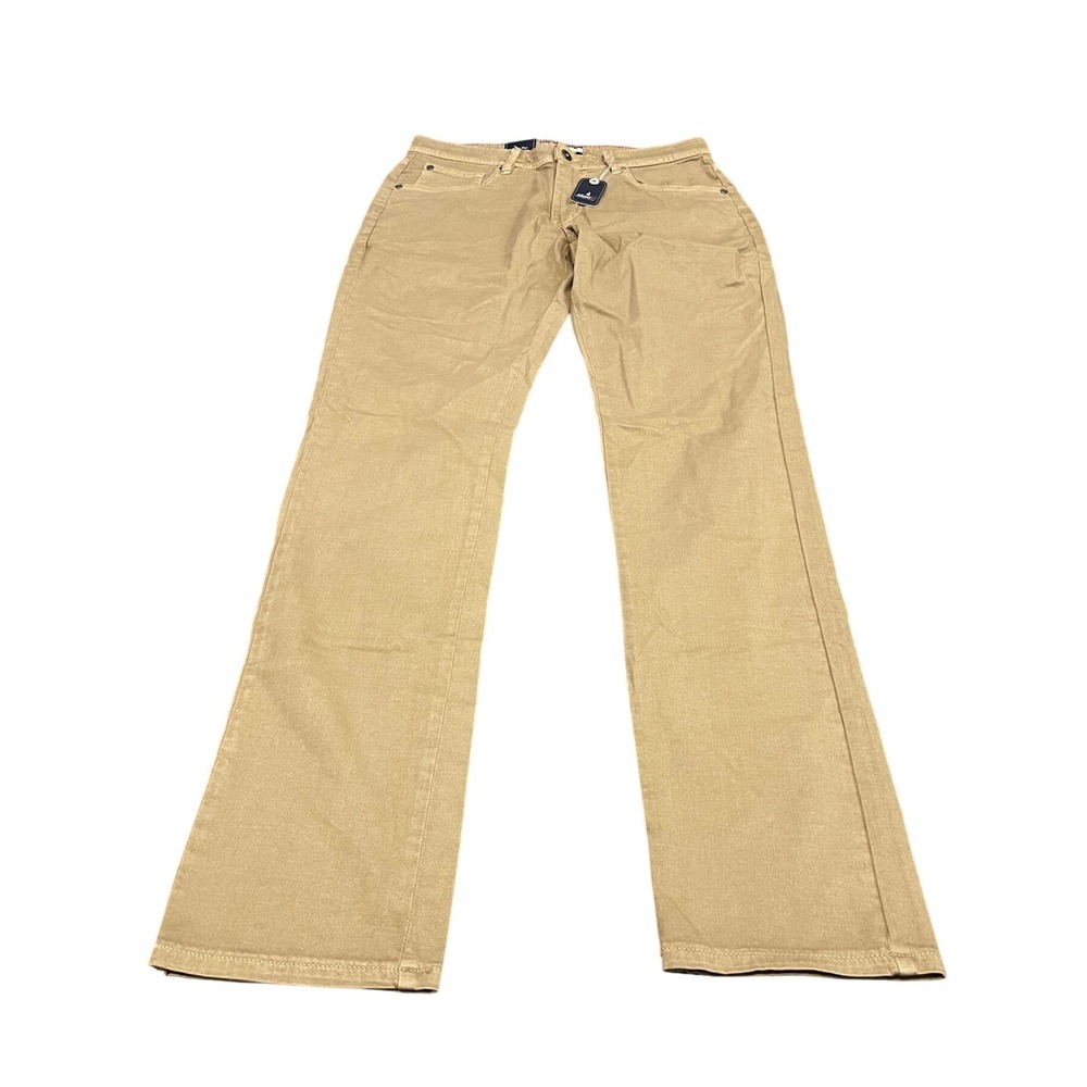 Johnnie-O Carmel Sateen 5-Pocket Pant Mens 30x32 Khaki Stretch Casual 5-Pocket